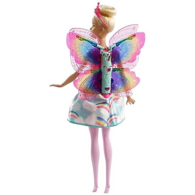 barbie dreamtopia rainbow cove flying wings fairy doll