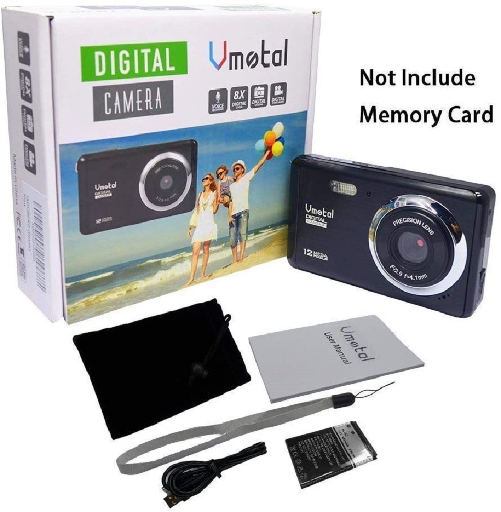 Vmotal 12MP 720P Mini Digital Camera for Kids/Students/Beginners