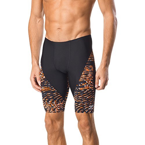 Speedo Men's Flow Force Jammer, Orange, 28 - Swimwear