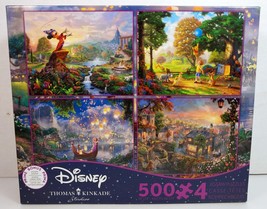 Thomas Kinkade: Disney - 500pc. 4-in-1 Jigsaw Puzzle Set - Mickey/Tangle... - $9.95