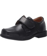 Boys Florsheim Berwyn Jr II Moc Toe Strap Shoes - Black Leather, Size 5 ... - $69.99