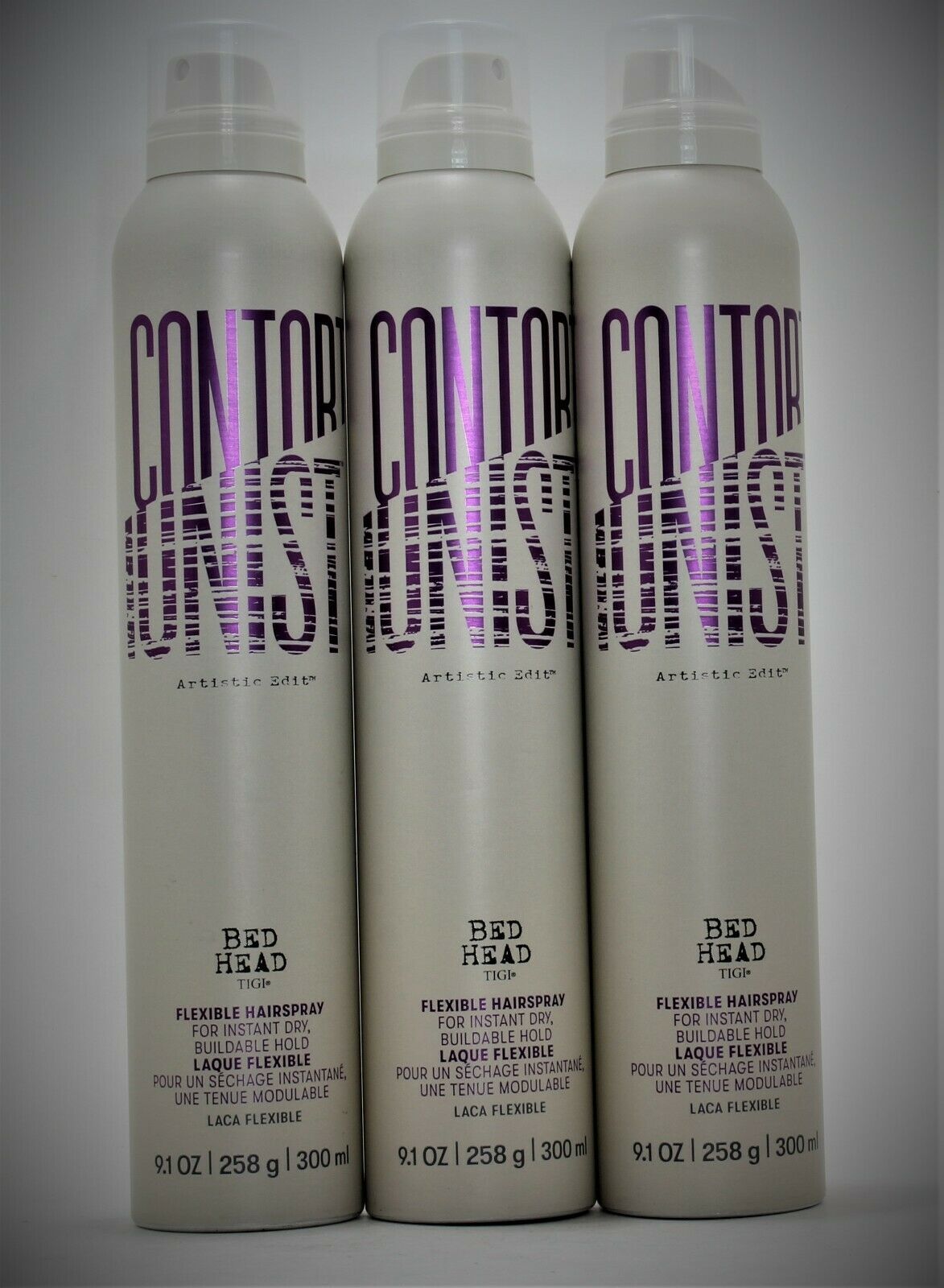 TIGI bedhead Contortionist Flexible Hairspray, 9.1, 3 Pack