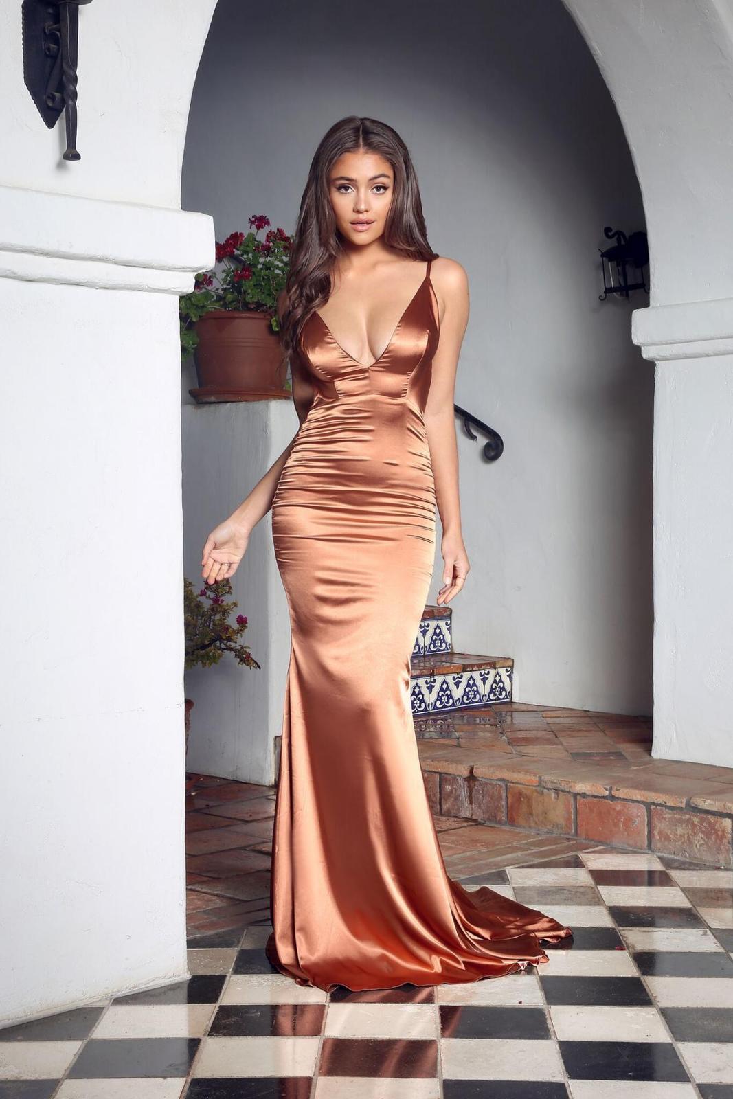 Sexy V Neckline Silk Like Satin Mermaid Long Prom Dresses Backless Evening Dress Fashion 2948