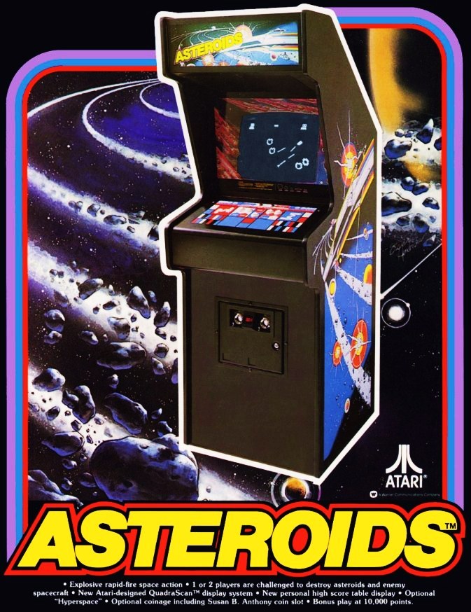 Video Arcade Game StandUp Display ASTEROIDS Missle Command Pacman