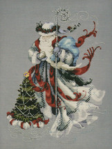 MD100 "Winter White Santa" Mirabilia Design Cross Stitch Chart With Embellishmen - $63.35