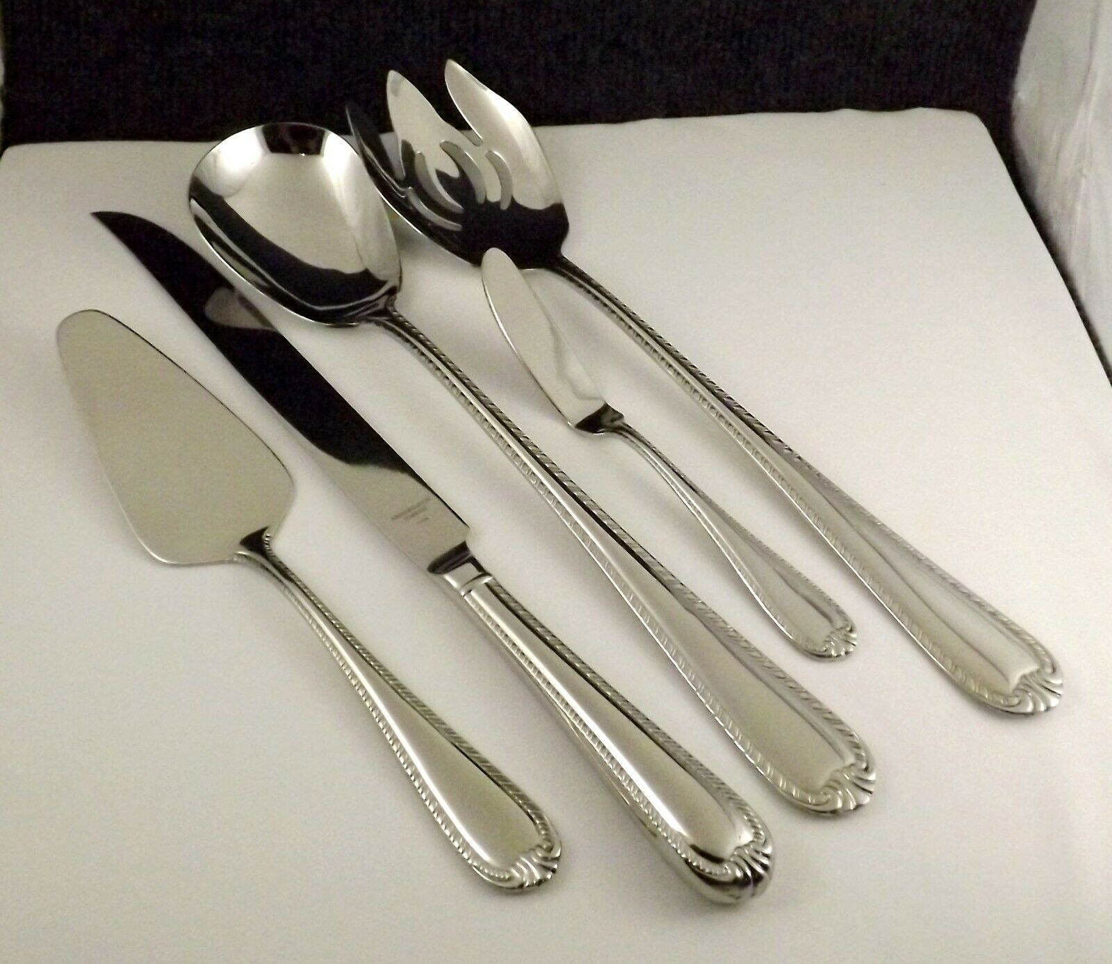 Reed & Barton DOMAIN Stainless 18/10 Glossy Rope Edge Silverware CHOICE Flatware 