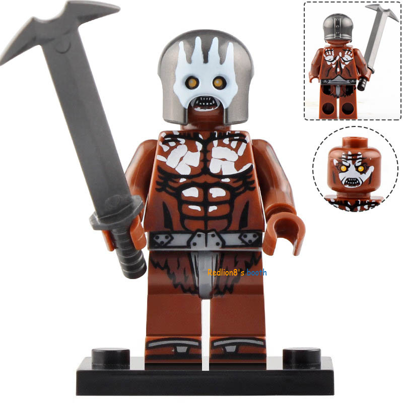 Uruk-Hai Beserker The Lord of the Rings Minifigures Lego Compatible Toys