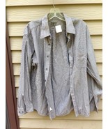 Men&#39;s CALVIN KLEIN Dark Grey/Black/Color striped 16 (34/35) Shirt - $28.60