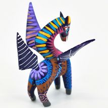 Handmade Alebrijes Oaxacan Wood Carved Folk Art Pegasus Flying Horse Figurine image 4