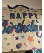 NEW Voila Glitter &quot;HAPPY BIRTHDAY&quot; Gift Bag SHIPS N 24HRS - $8.70