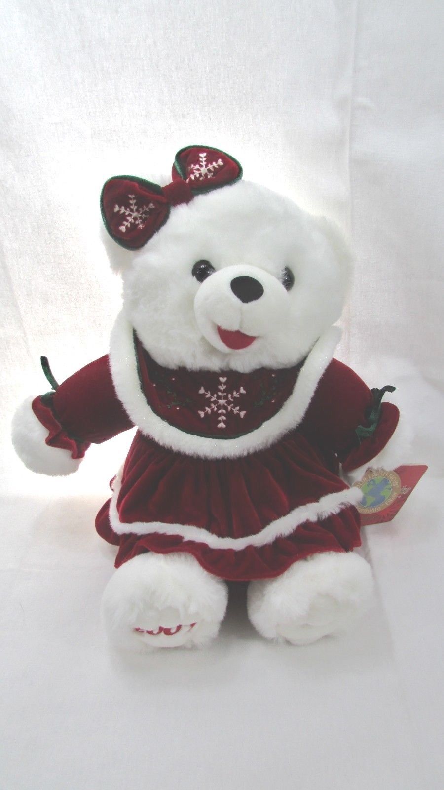 Dan Dee Snowflake Teddy Bear Xmas Holiday Plush Toy 19