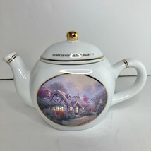 Vintage Thomas Kinkade Candlelight Cottage Teapot TKE-CTG 176941-01 - $39.60