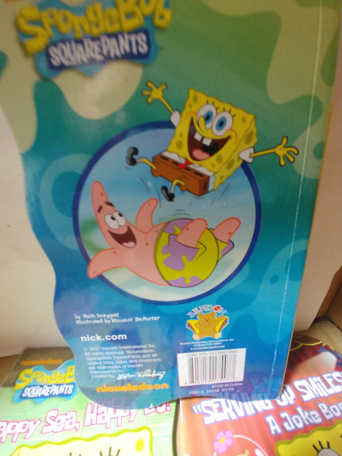 Lot of 3 Nickelodeon SpongeBob Squarepants Boardbooks Storybooks Books ...