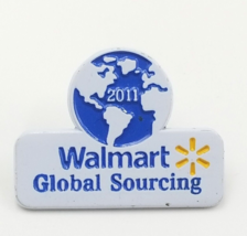 2011 Walmart Global Sourcing Global Employee Lapel Pin Advertise White B... - $9.99