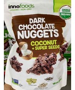 INNOFOODS DARK CHOCOLATE KETO NUGGETS COCONUT PUMPINK,QUINOA&amp; SUNFLOWER ... - $29.70