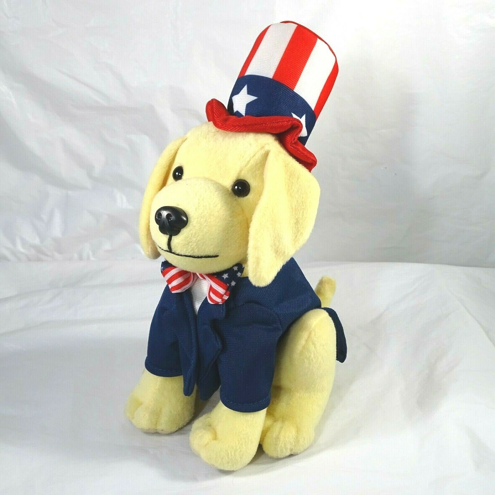 2019 Raising Canes Plush Stars and Stripes Uncle Sam Puppy Toy USA