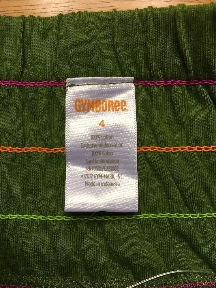 NWT Gymboree Fairy Garden Green Woven w// Pink Flower Top Size 5 9 /& 10