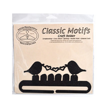 Classic Motifs Love Bird 6 Inch Charcoal Split Bottom Craft Holder - $10.76