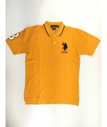US Polo ASSN Solid Collar Polo Shirt,Golden Corn,XXS - $16.79