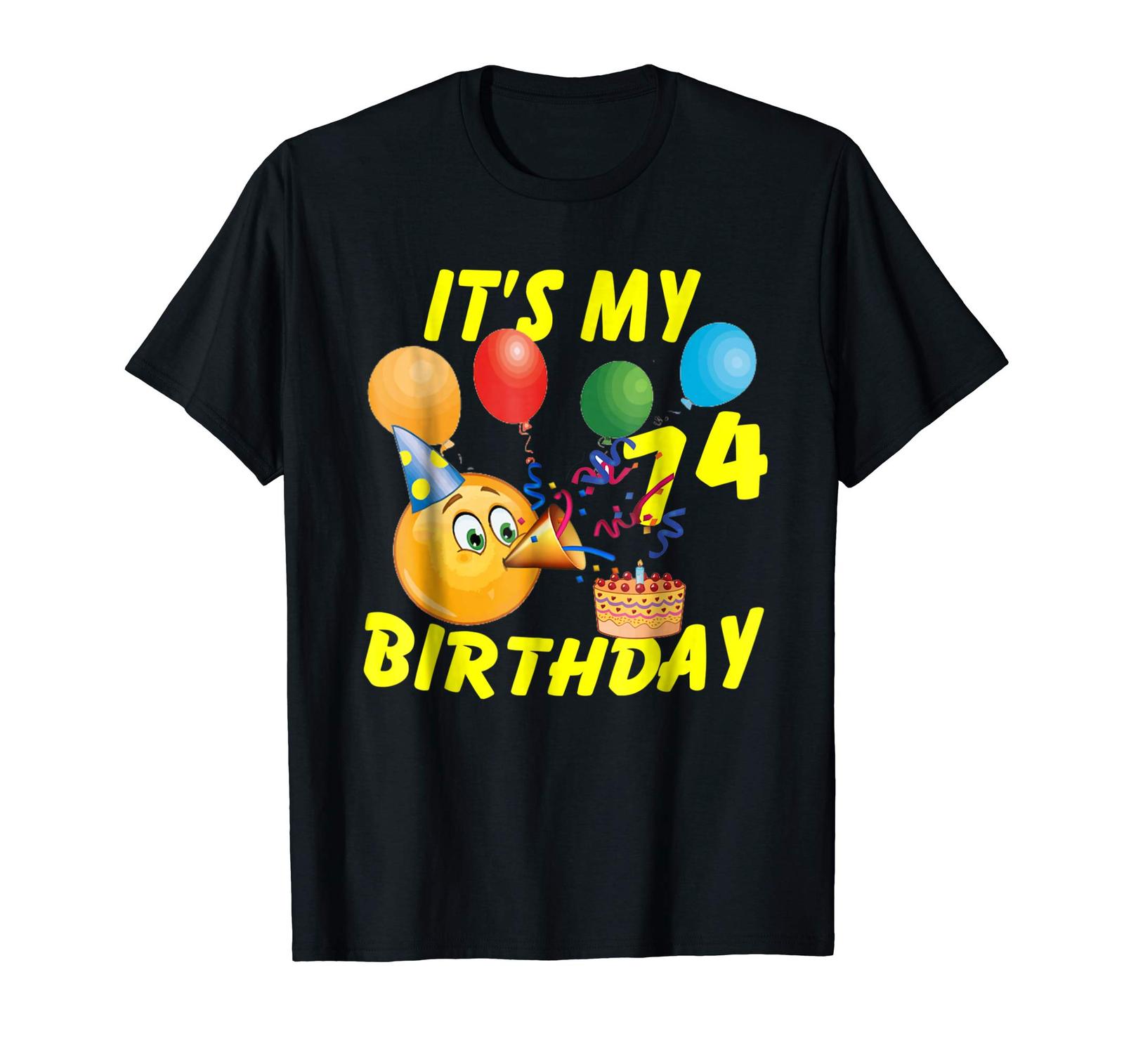 Brother Shirts - Funny Emoji Shirt It Is My 74th Birthday 74 Years Old ...