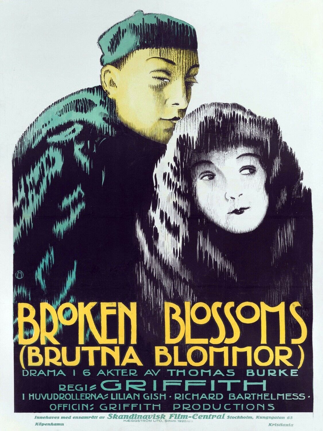 Decor Poster.Home interior design.Room print.Broken Blossoms silent movie.6914