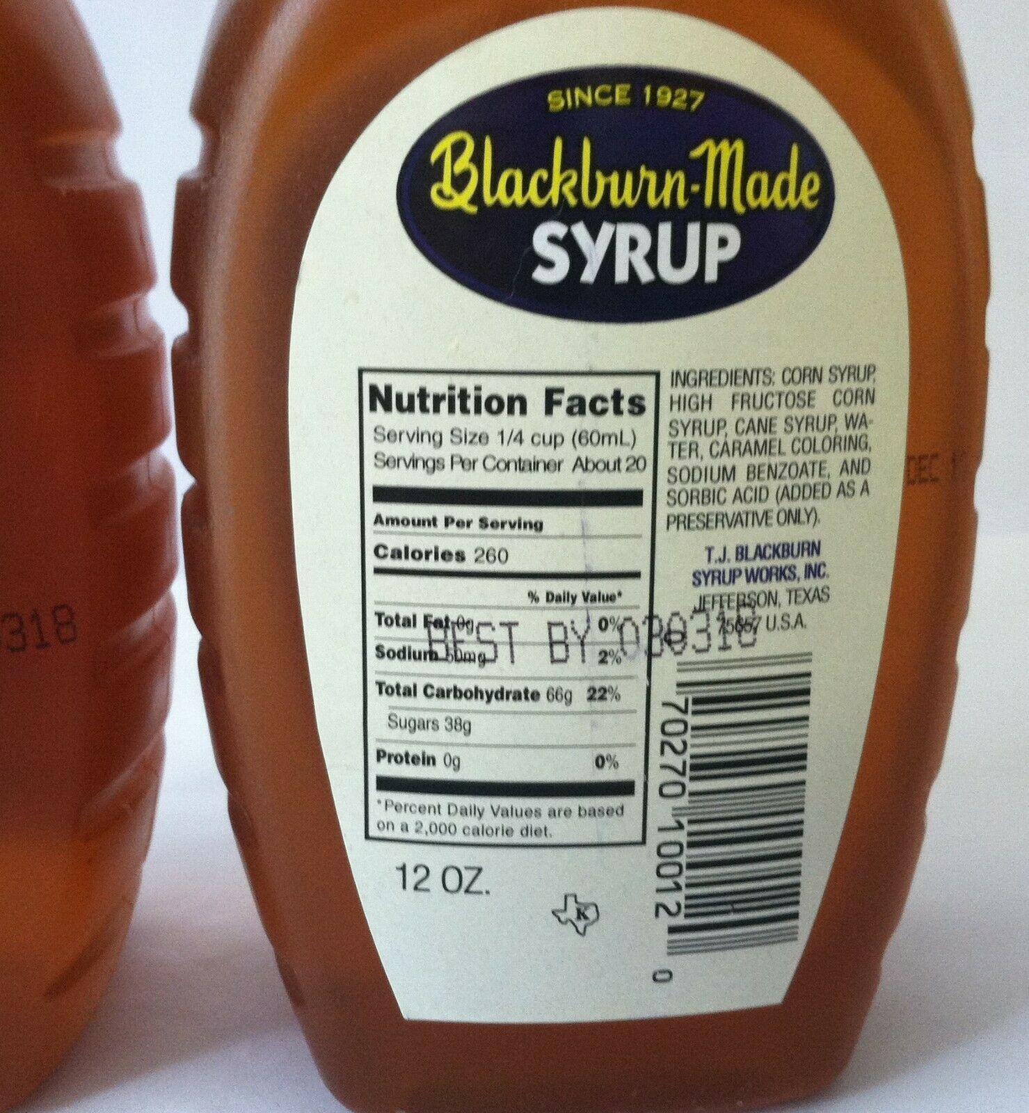 Blackburn-Made Syrup two-12 oz - Syrups