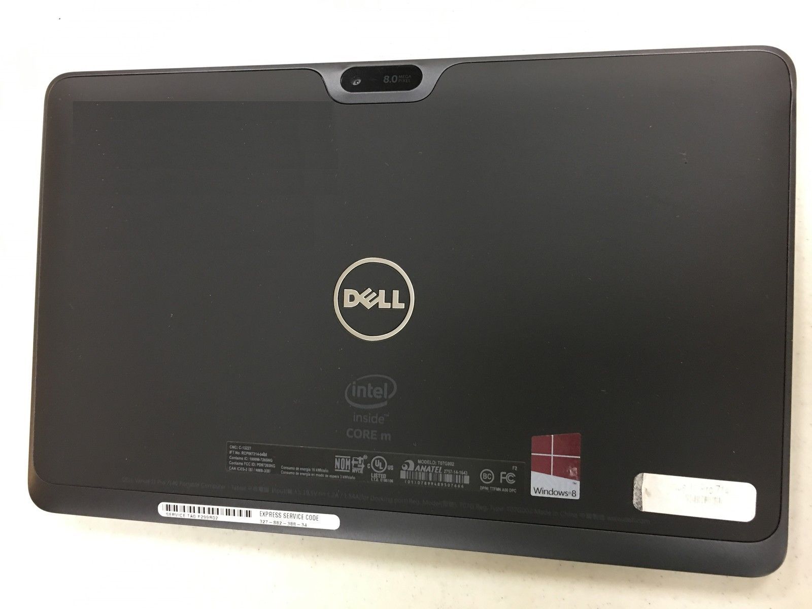 Mint Dell Venue 11 Pro 7140 T07G 10.8 Intel Core M 64GB USB slot