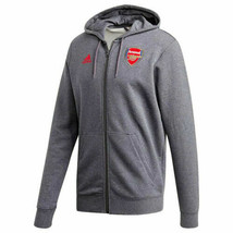 NWT Arsenal FC Hoodie Adidas Football Soccer Full Zip Hooded Jacket mens S/small - $44.99