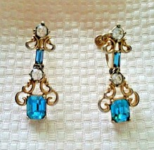Unbranded Vintage Mid Century Articulated Dangle Gold Tone Screw Back Earrings - $49.99