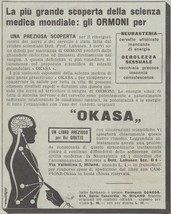 V1021 Hormones Okasa - Advertising D&#39;Epoca - 1933 Vintage Advertising - $4.36