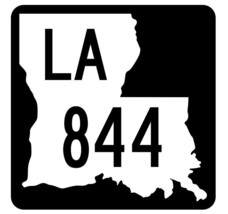 Louisiana State Highway 844 Sticker Decal R6139 Highway Route Sign - $1.45+