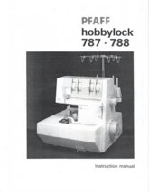 Pfaff Hobbylock 787-788 manual Enlarged - $10.99