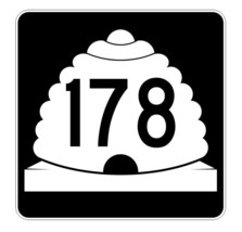 Utah State Highway 178 Sticker Decal R5495 Highway Route Sign - $1.45+