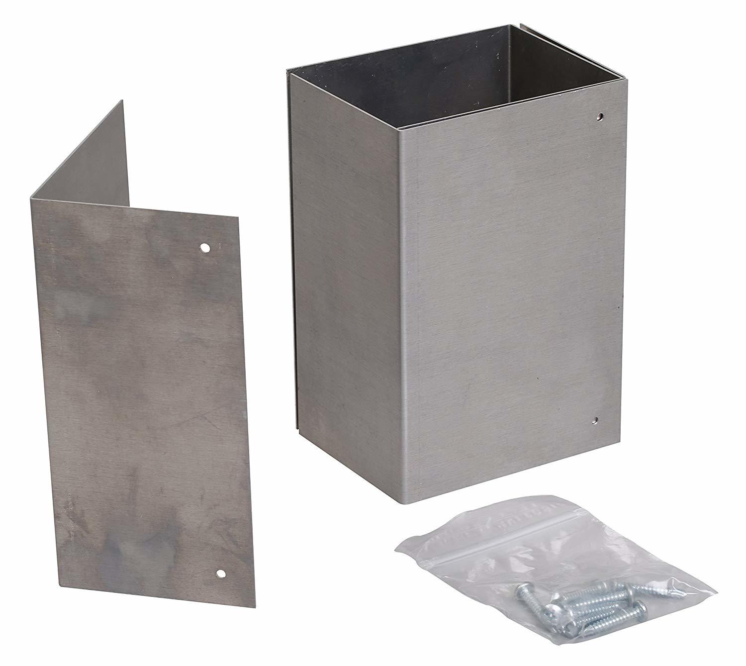 4x6 Mailbox Post Aluminum Trimmer Guard USA made, Rustfree solution