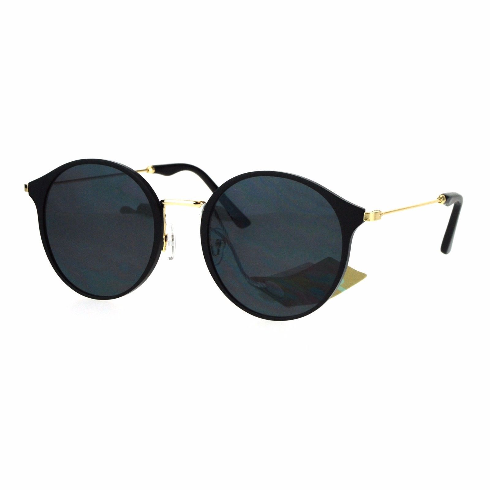 Womens Fashion Sunglasses Matted Metallic Finish Round Frame UV 400 - $12.95
