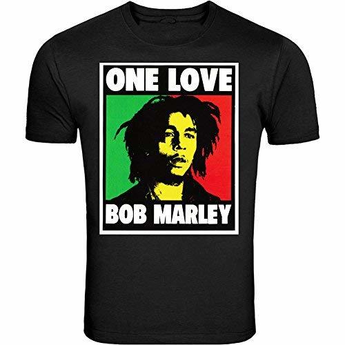 Bob Marley Smoking Joint T-Shirt Rasta One Love Lion Zion S - 5XL T-Shirt (XL, B