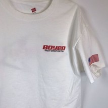 Boyer Motorsports T-Shirt Men's Tee Off Road Racing Sz L USA Flag - $12.47