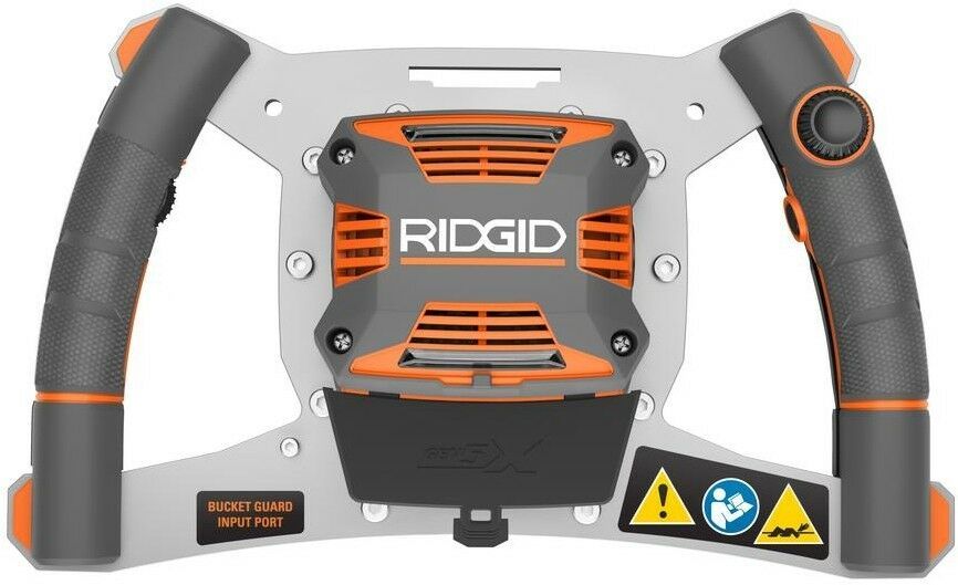 RIDGID Power Mixer with Stand Dual Paddle Programmable Bucket Not