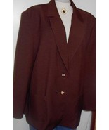 Brown Western Horse Show Hobby Halter Jacket Plus Size 24W  - $50.00