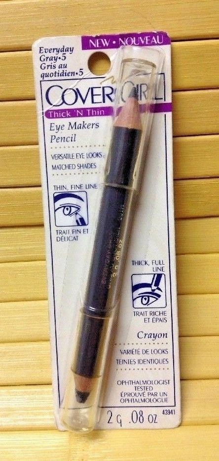 COVERGIRL PENCIL EYELINER, COLOR: EVERYDAY GRAY 5 [RARE & DISCONTINUED] - $39.59