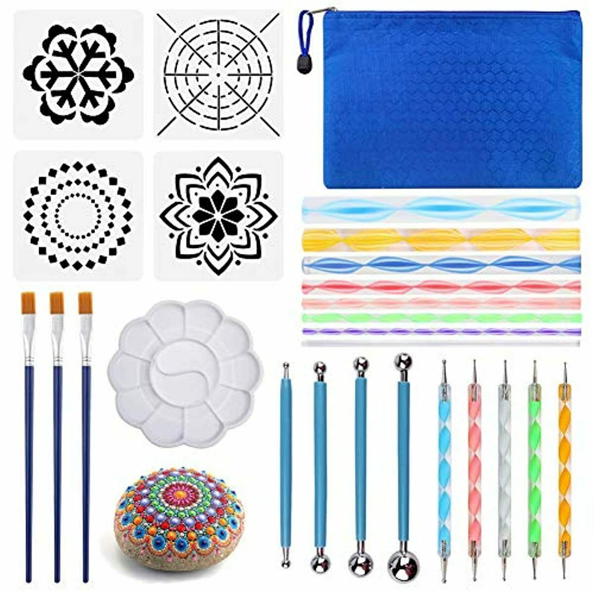 25PCS Mandala Dotting Tools Set, Pen Dotting Painting Tools Brushes