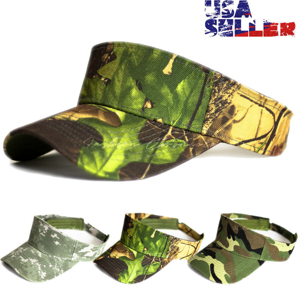 Sun Visor Cap Adjustable Hat Camouflage Army Sports Golf Beach Hunting Men Women