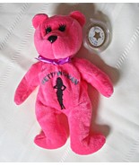 Celebrity Bear Julia Roberts Star #38 Pink Beanie Bear  - $9.95
