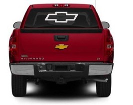 Chevy Bowtie HUGE window decal 9&quot; Tall X 24&quot; Wide white - $14.65