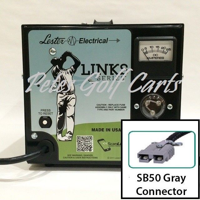 36 Volt Golf Cart Battery Charger 36V 21A SB50 Grey Anderson Connector