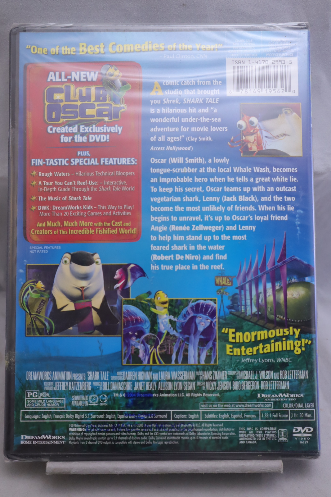 Shark Tale Dreamworks Full Screen Animated DVD Movie DVDs Blu Ray Discs