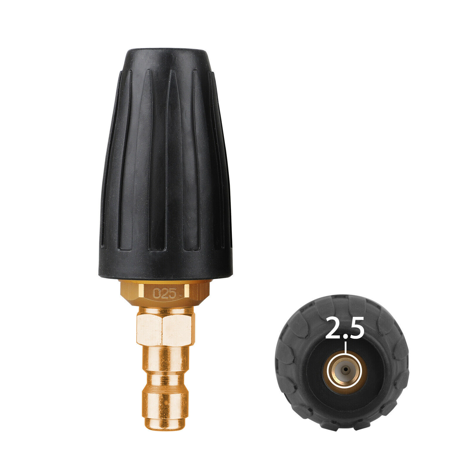 High Pressure Washer Rotating Turbo Nozzle 3000PSI 2.54 GPM 1/4" Quick