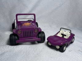Vtg Tonka Pressed Steel Vehicle Purple Jeep And Small Beach Buggy Lot Of 2 Toys - $29.95