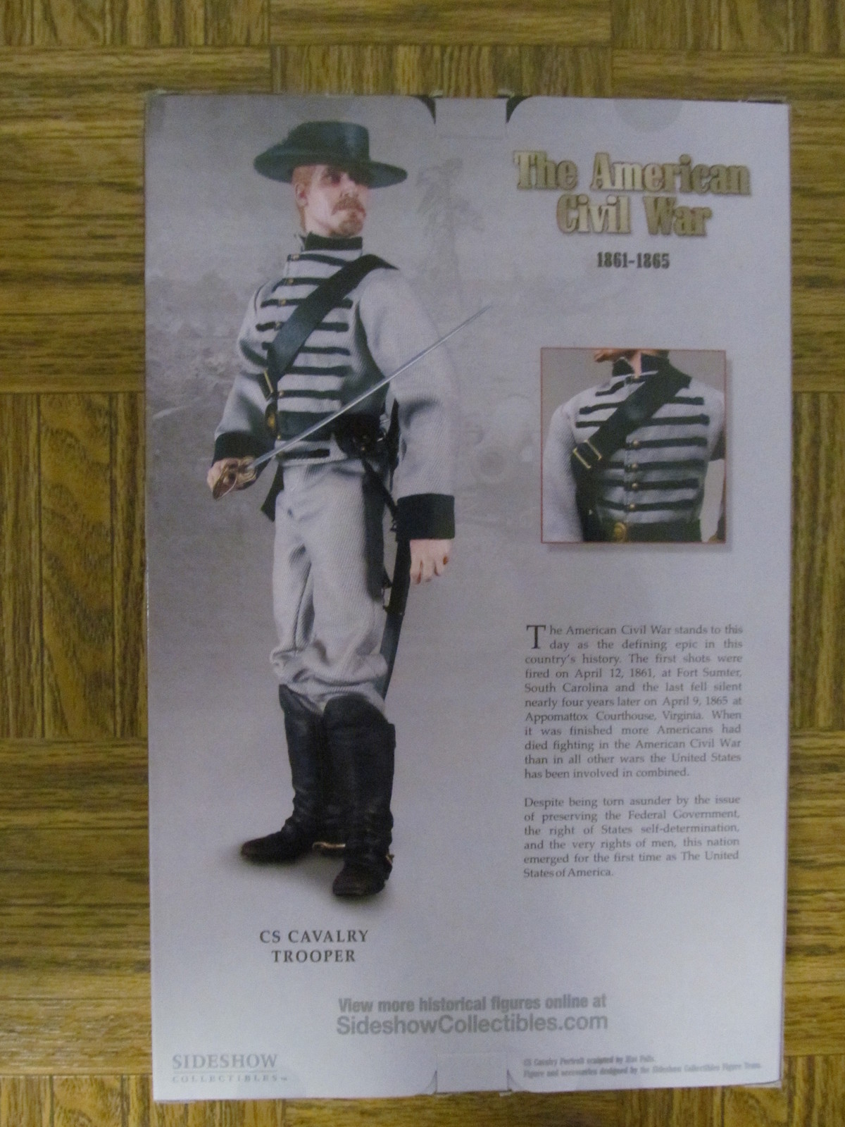 Figurine King & Country – CW111 Confederate Cavalry Trooper – Soldat Plomb Peint