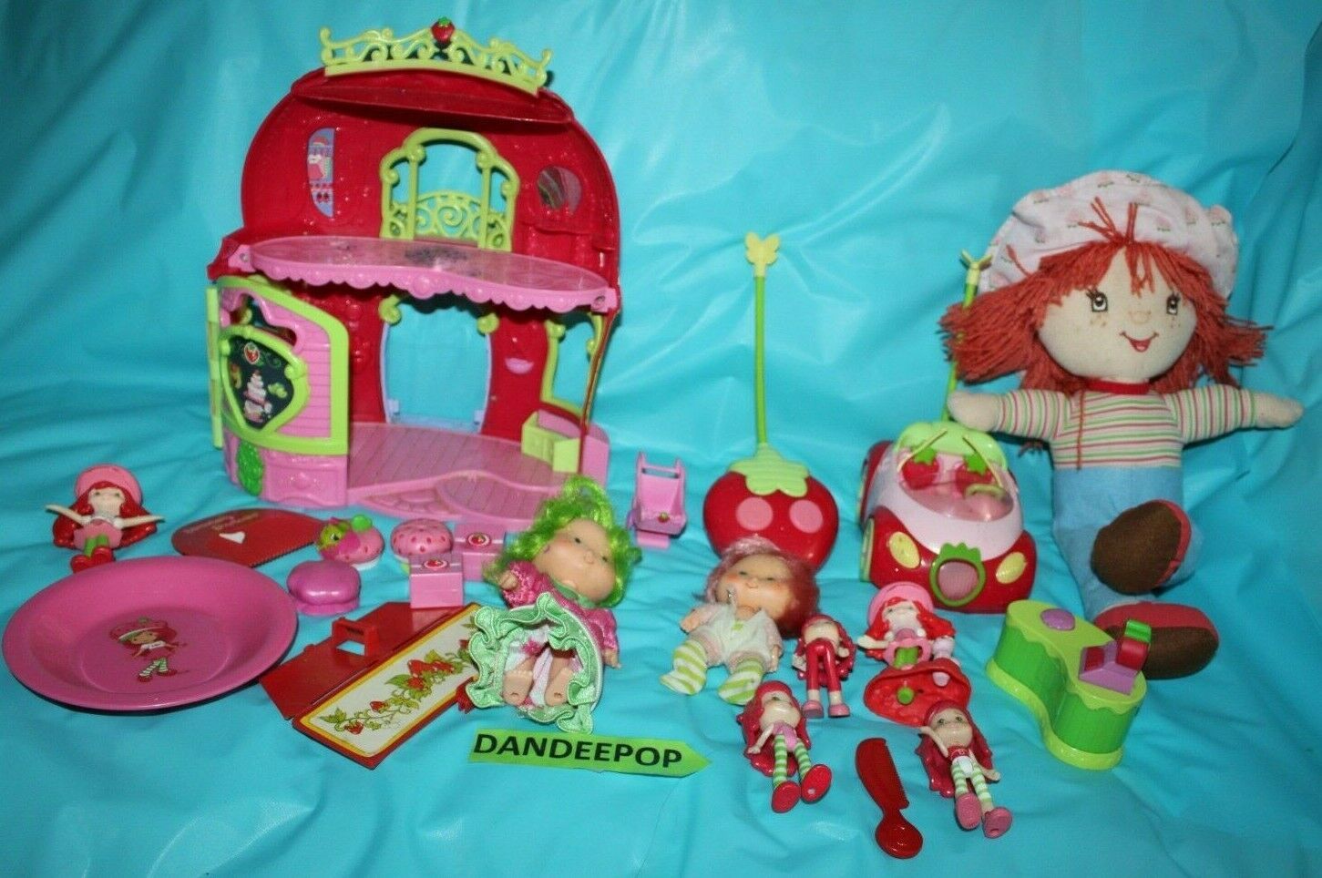 22 Piece Assorted Strawberry Shortcake Toys RC Car House Accessories     57 